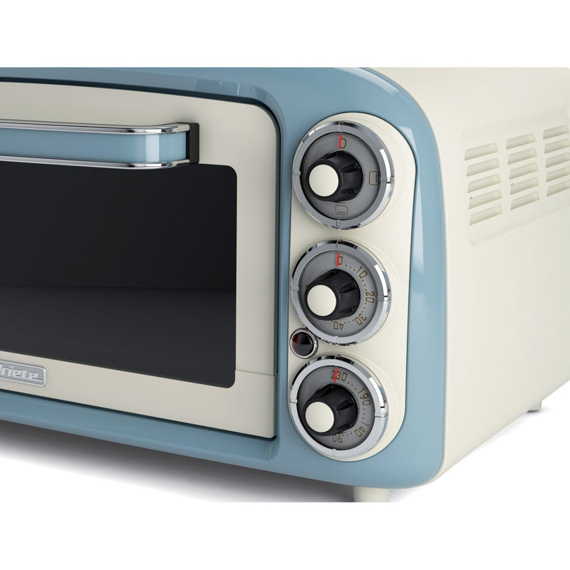 Laden Sie das Bild in Galerie -Viewer, Ariete vintage oven 0979 05 mini bakoven (wit lichtblauw, 18 liter)