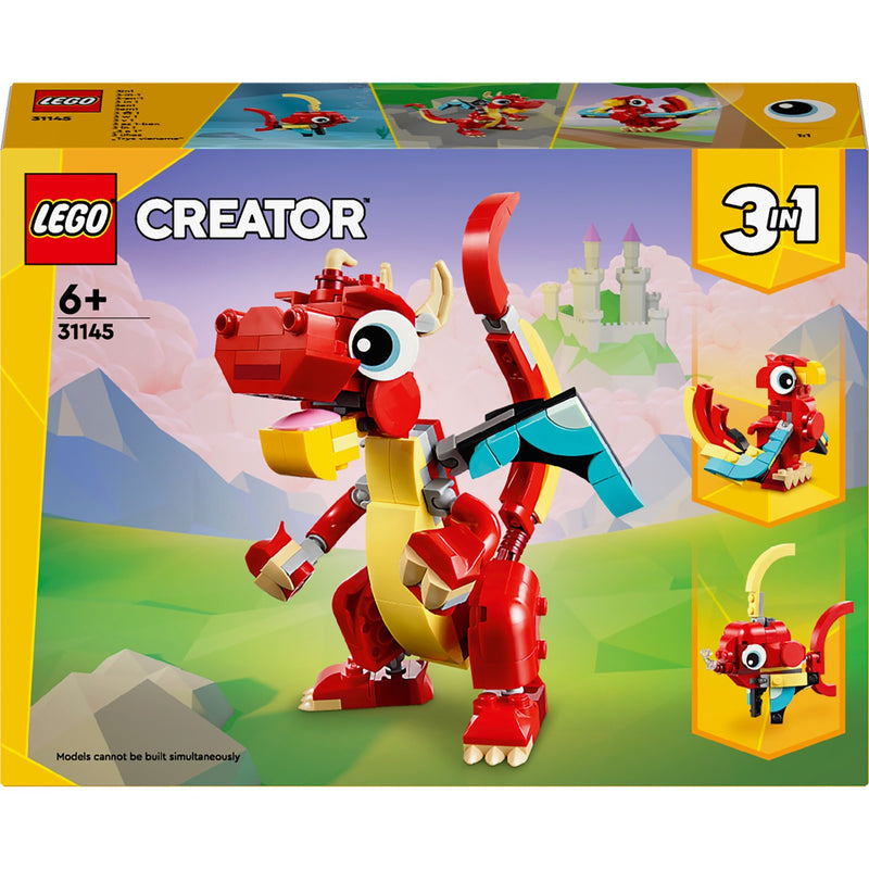 Load image into Gallery viewer, Lego creator 3-in-1 - rode draak constructiespeelgoed (31145)