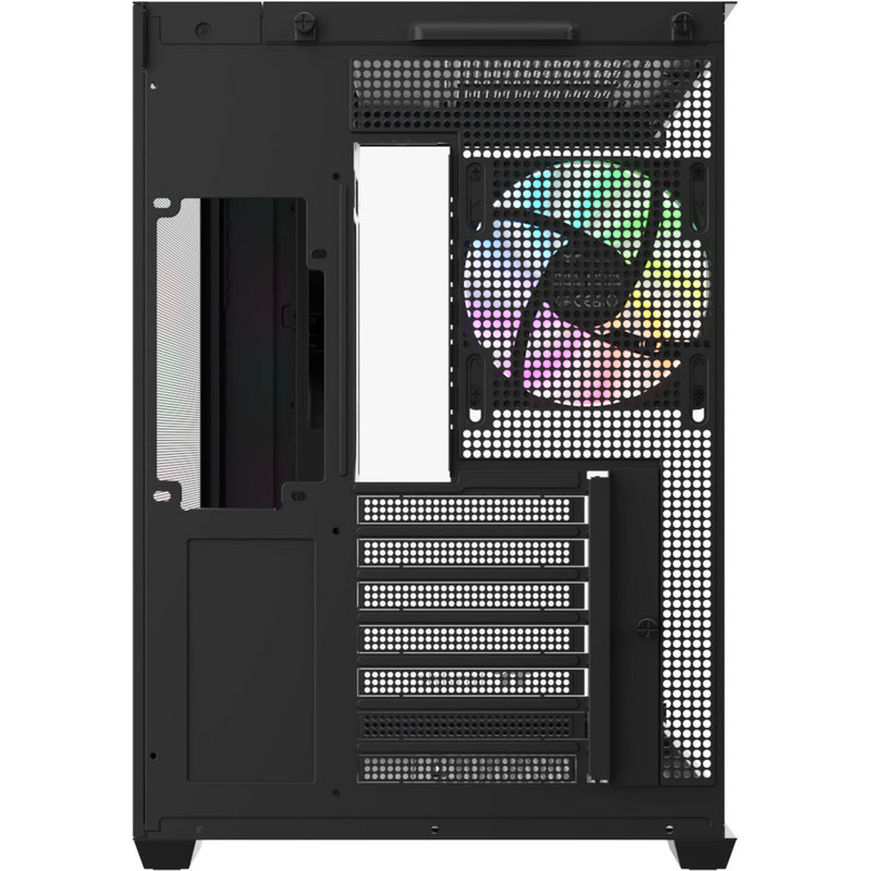 Load image into Gallery viewer, Thermaltake view 380 ws argb midi tower behuizing (zwart houtkleur | 2x usb-a | 1x usb-c | rgb | tempered glass)