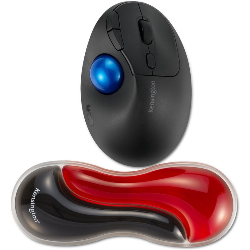ギャラリービューアに画像をロードする, Kensington slim duo gel mouse trackball wrist rest polssteun (rood zwart)