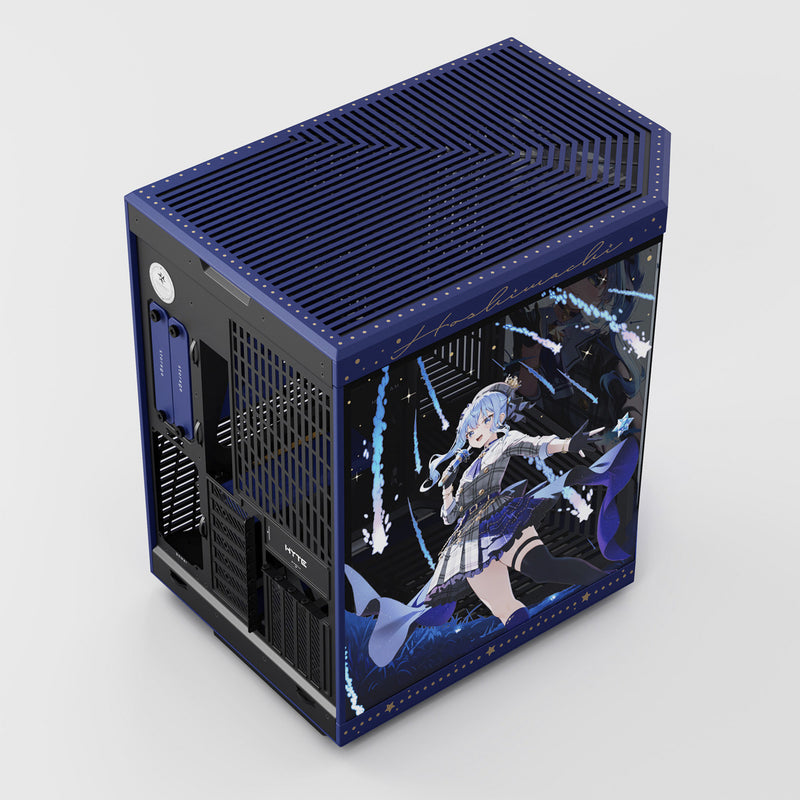 Load image into Gallery viewer, Hyte hoshimachi suisei y70 midi tower behuizing (blauw | 2x usb-a | 1x usb-c | tempered glass)