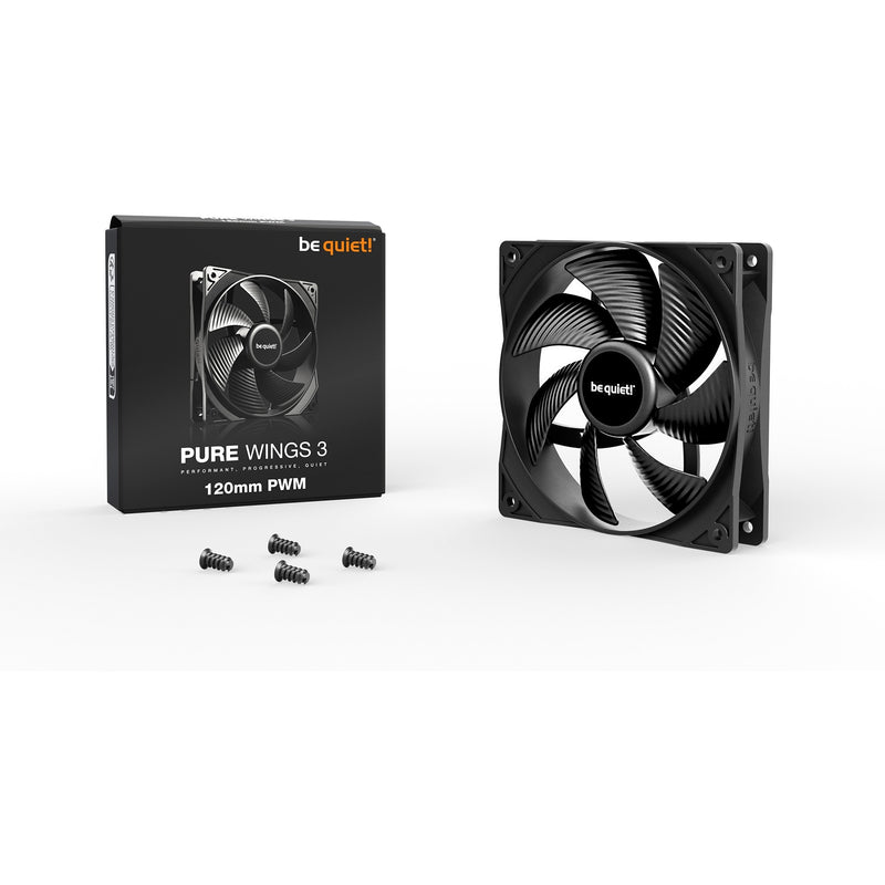 Load image into Gallery viewer, Be quiet! pure wings 3 pwm case fan (zwart, 120 x 120 x 25 mm)