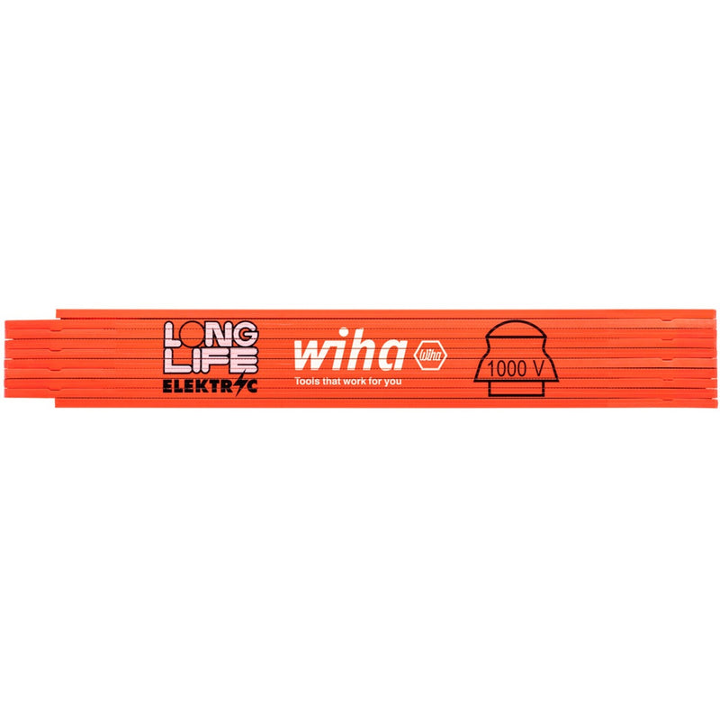 Load image into Gallery viewer, Wiha elektriciensduimstok longlife 2m meetlat (oranje)