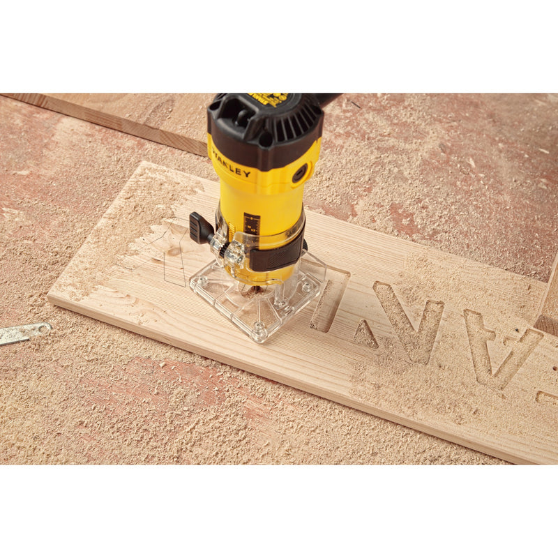 Load image into Gallery viewer, Stanley 550w kantenfrees bovenfrees (geel zwart)