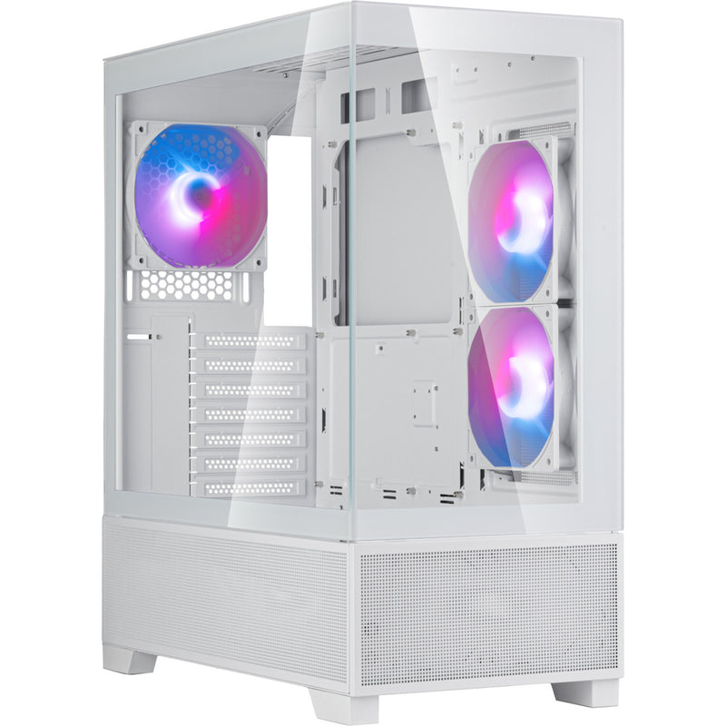 Load image into Gallery viewer, Silverstone lucid 05 mini tower behuizing (wit | 2x usb-a | 1x usb-c | rgb | tempered glass)