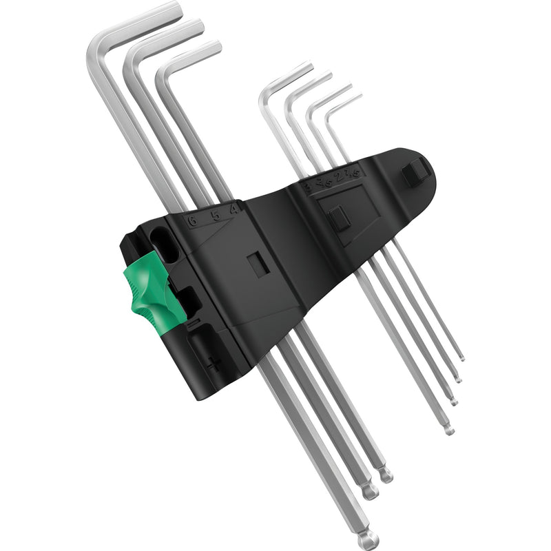 Load image into Gallery viewer, Wera inbussleutelset 950 9 hex-plus 4 (chroom, 9-delig)
