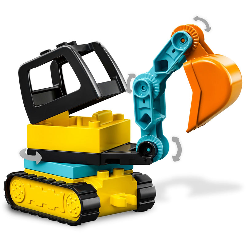 Load image into Gallery viewer, Lego duplo - truck graafmachine met rupsbanden constructiespeelgoed (10931)