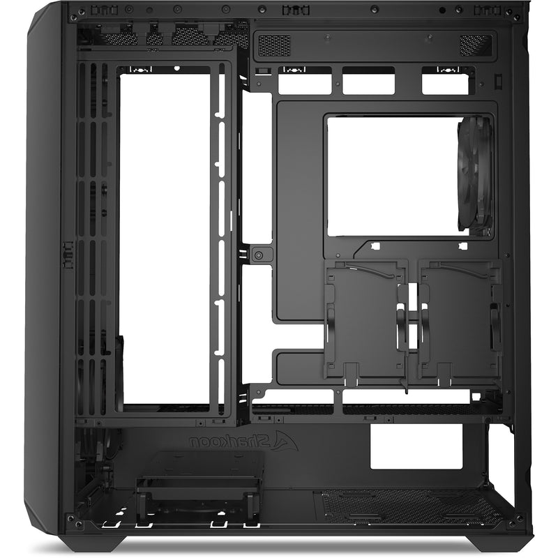 Load image into Gallery viewer, Sharkoon ak2 midi tower behuizing (zwart | 2x usb-a | 1x usb-c)
