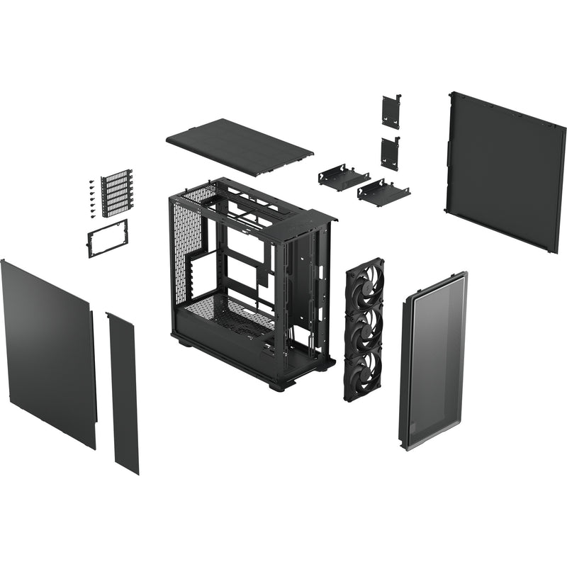 Cargue la imagen en el visor de la galería, Fractal design epoch xl solid midi tower behuizing (zwart | 2x usb-a | 1x usb-c)
