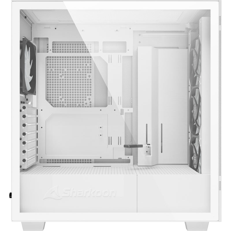 Load image into Gallery viewer, Sharkoon rebel c50 white rgb midi tower behuizing (wit | 2x usb-a | 1x usb-c | rgb | tempered glass)