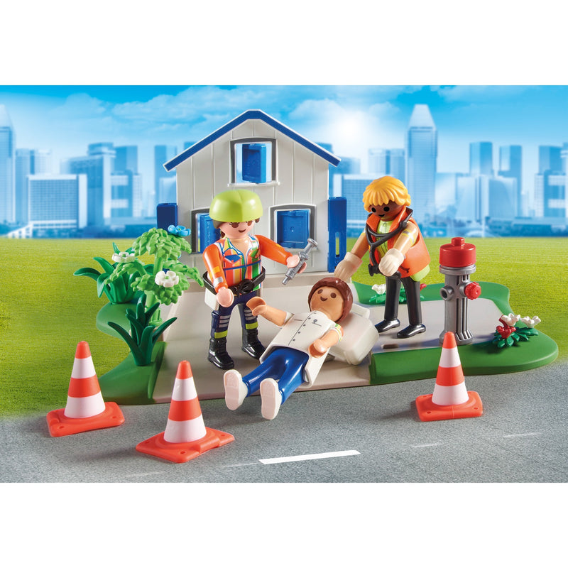 Afbeelding laden in galerijviewer, Playmobil figures - my figures: reddingsmissie constructiespeelgoed (70980)