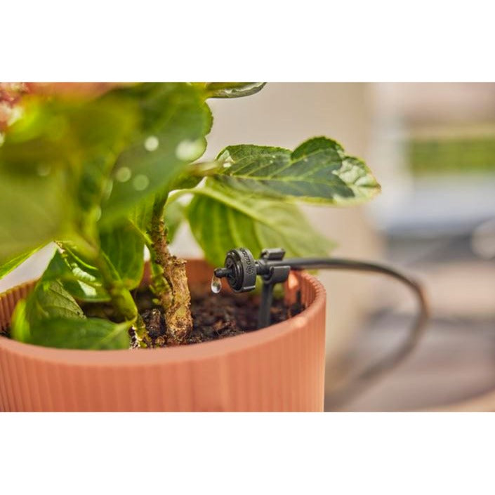 Afbeelding laden in galerijviewer, Gardena micro-drip-bewatering balkon set (15 planten) druppelaar (zwart grijs)