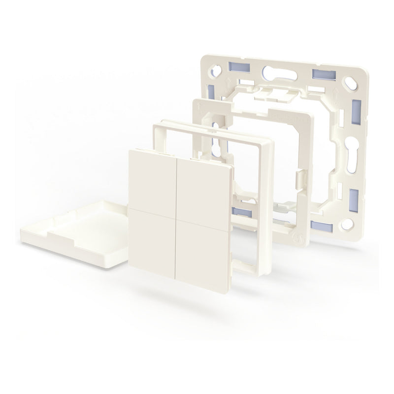 Load image into Gallery viewer, Shelly blu wall switch 4 + legrand adapter schakelaar (wit, bluetooth 4.2)