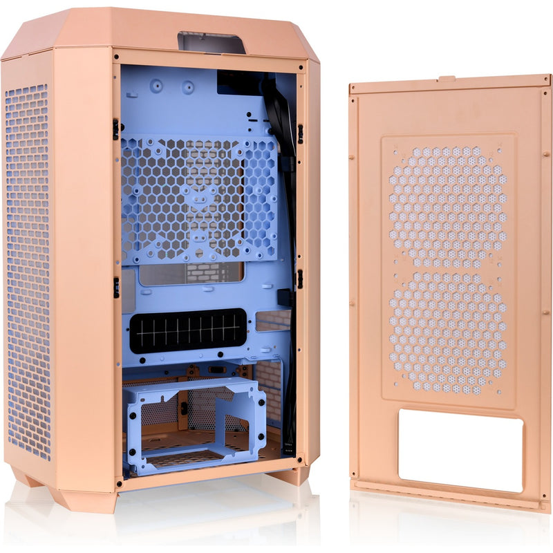 Load image into Gallery viewer, Thermaltake the tower 300 - peach fuzz mini tower behuizing (perzik | 3x usb-a | tempered glass)