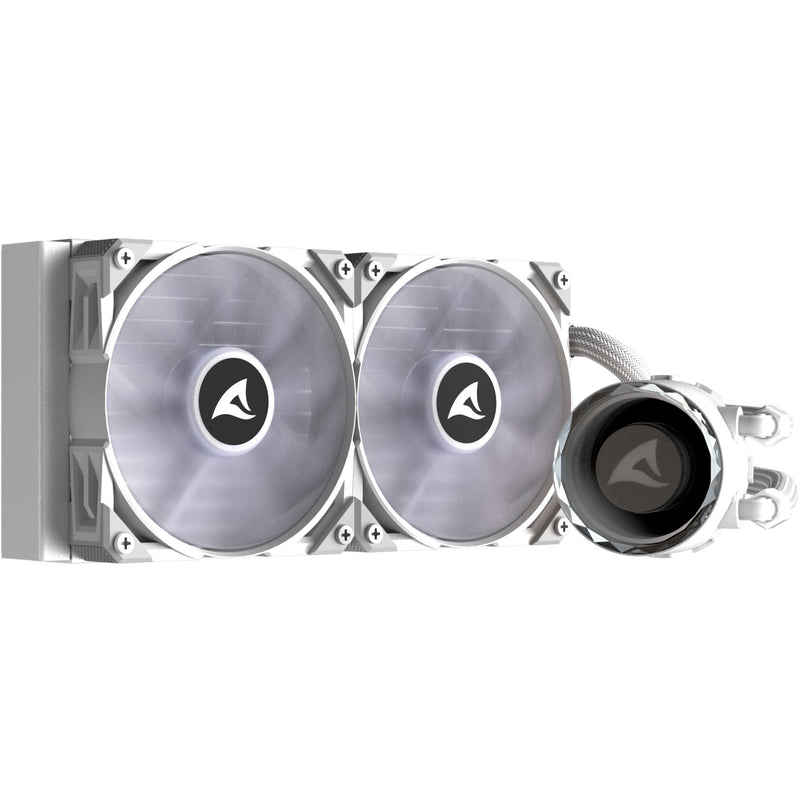 Load image into Gallery viewer, Sharkoon s80 rgb white waterkoeling (wit, 4-pins pwm fan-connector)