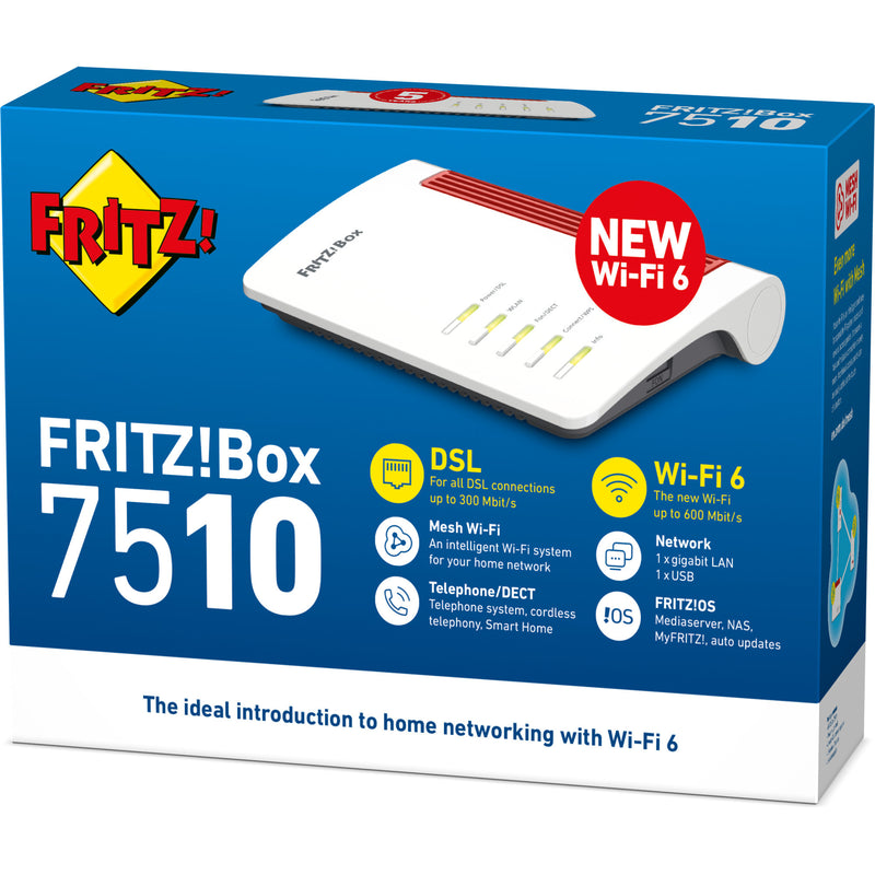 Load image into Gallery viewer, Fritz! box 7510 edition international router (rood)