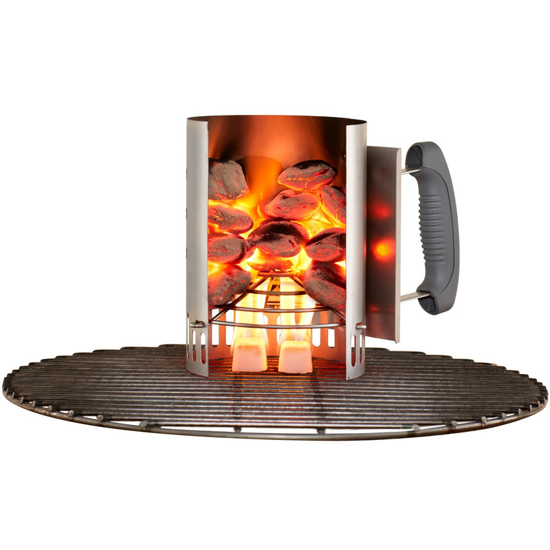 Load image into Gallery viewer, Weber rapidfire compact brikettenstarter houtskoolstarter (zilver)