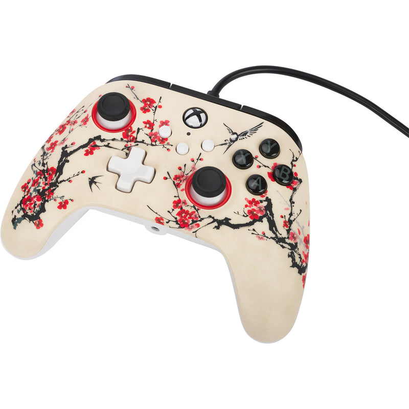 Afbeelding laden in galerijviewer, Powera advantage controller met kabel voor de xbox series x|s - warrior's nirvana (magnoliawit, xbox series x|s, xbox one, pc)