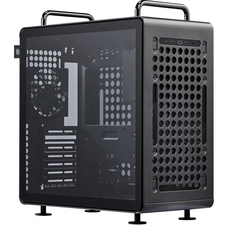 Load image into Gallery viewer, Cooler master qube 540 stardust iron midi tower behuizing (zwart | 2x usb-a | 1x usb-c | tempered glass)