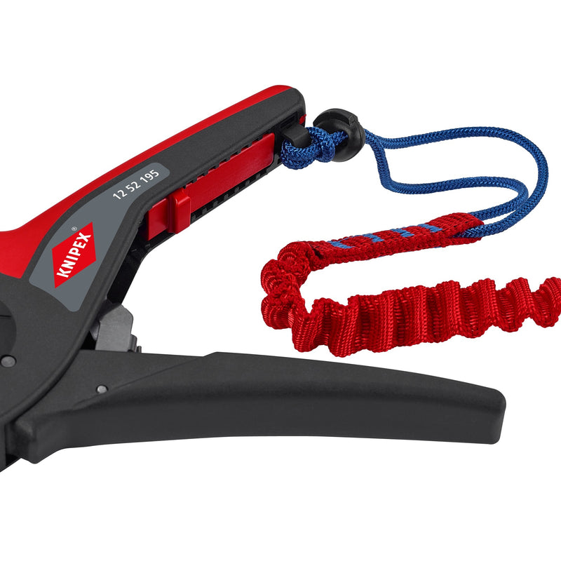 Load image into Gallery viewer, Knipex precistrip16 automatische afstriptang (zwart rood, geïntegreerde draadsnijder)