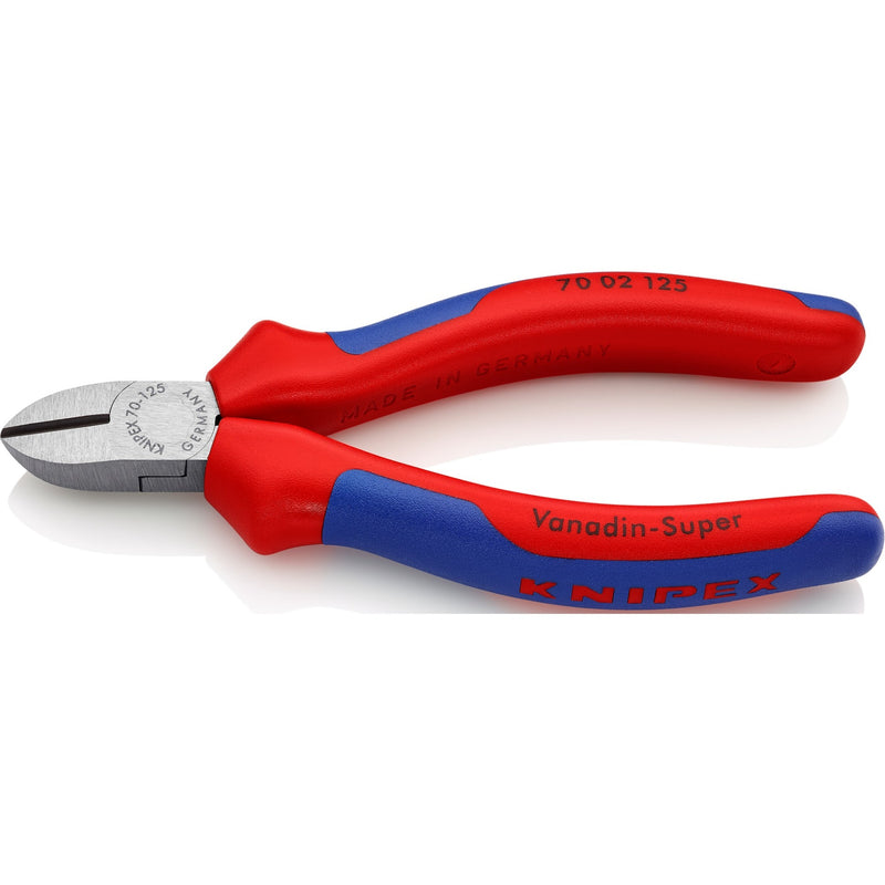 Load image into Gallery viewer, Knipex zijsnijtang 70 02 125 kniptang (rood blauw)