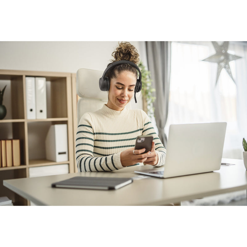 Afbeelding laden in galerijviewer, Kensington h1050 eq bluetooth on-ear headset met ruisonderdrukking van omgevingsgeluid (zwart, bluetooth 5.4)