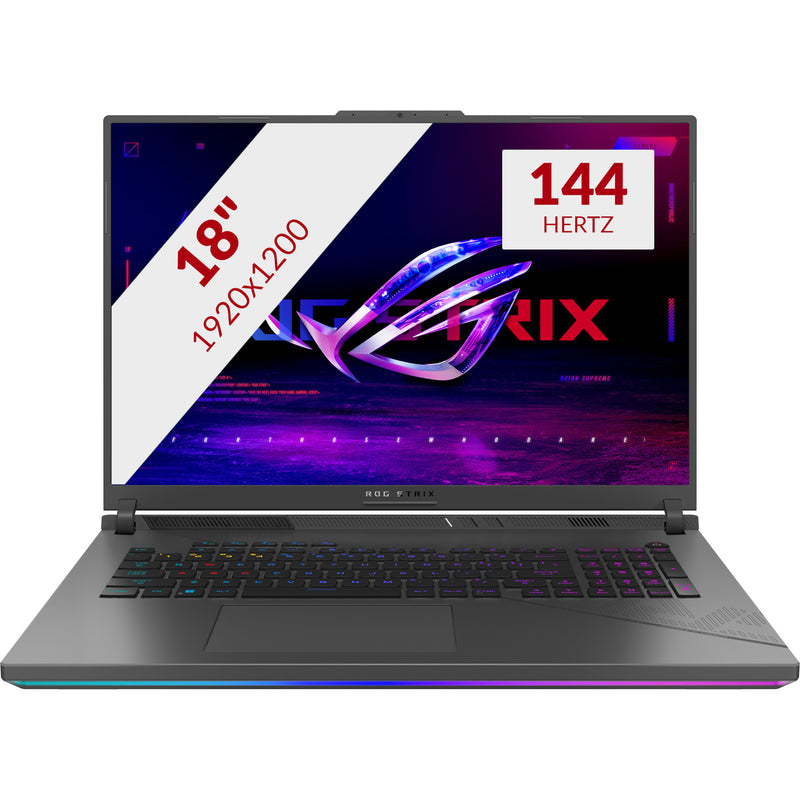 Afbeelding laden in galerijviewer, Asus rog strix g18 g814pp-s8075w 18 gaming laptop (grijs | r9 8940hx | rtx 5070 | 32 gb | 1 tb ssd)