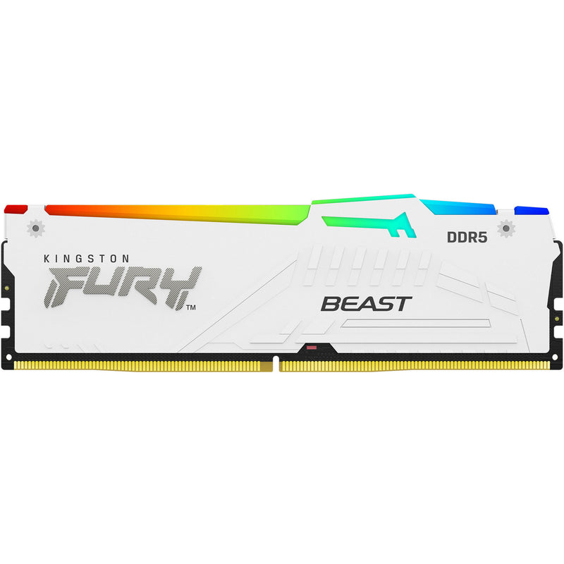 ギャラリービューアに画像をロードする, Kingston fury beast rgb 16 gb ddr5-5600 (1x 16 gb) werkgeheugen (wit, kf556c40bwa-16, xmp 3.0)