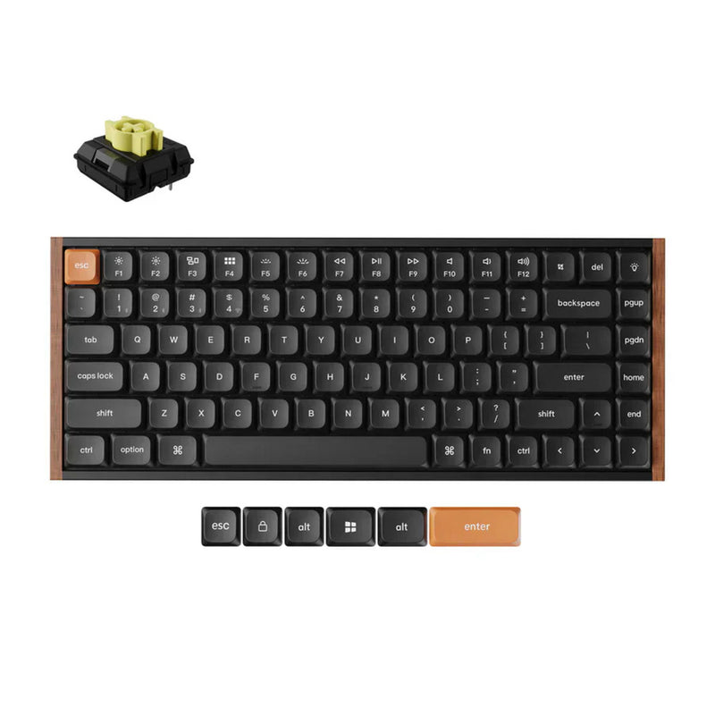 Load image into Gallery viewer, Keychron k3 max se qmk wireless custom mechanical keyboard (zwart, us lay-out (qwerty), milk pom banana, 75%, rgb, hot swap, 2.4 ghz | bluetooth 5.3 | usb-c)