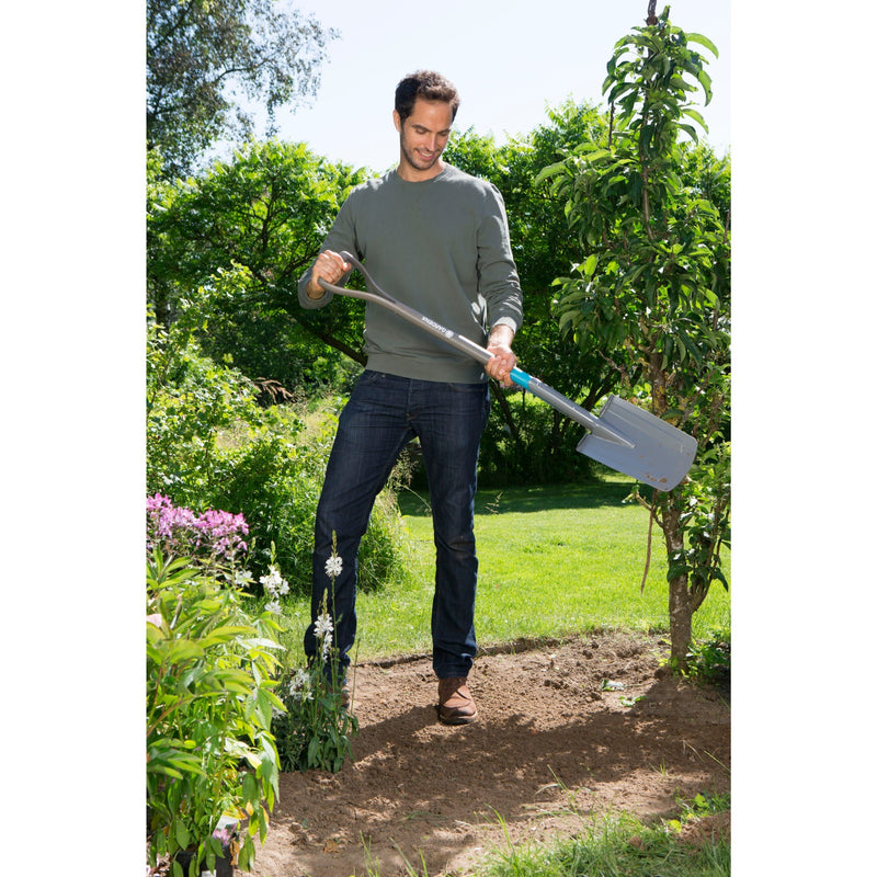 Load image into Gallery viewer, Gardena natureline spade (houtkleur turquoise, 17000-20)
