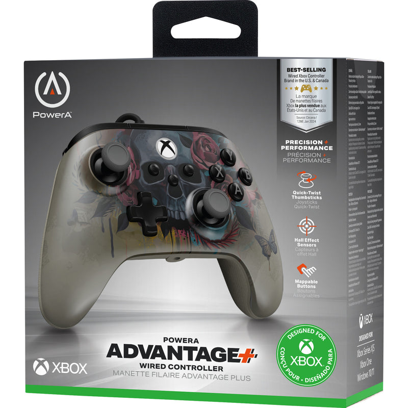 Chargez l'image dans la visionneuse de la galerie, Powera advantage plus bedrade controller voor xbox series x|s - bloom gloom (zilver, xbox series x|s, xbox one, pc)