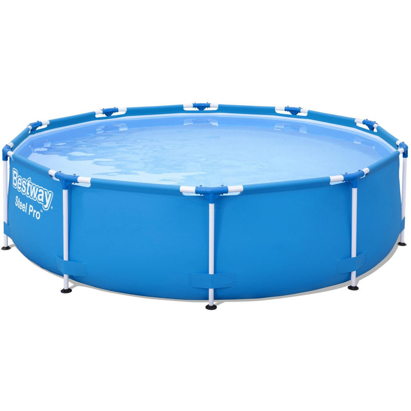 Afbeelding laden in galerijviewer, Bestway zwembad steel pro set rond 305 (blauw, incl. filterpomp (220-240v))