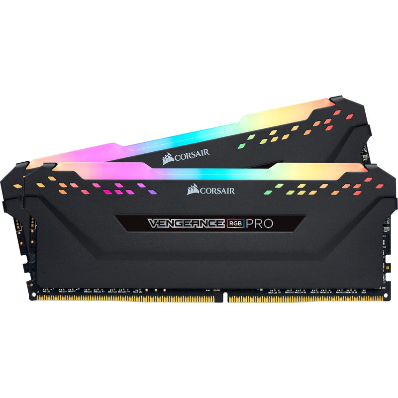 Afbeelding laden in galerijviewer, Corsair vengeance rgb pro 32 gb ddr4-3200 (2x 16 gb) werkgeheugen (zwart, cmw32gx4m2e3200c16, xmp 2.0)