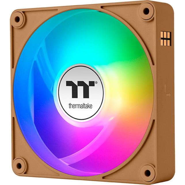 Afbeelding laden in galerijviewer, Thermaltake ct120 ex argb sync pc cooling fan gravel sand (3-fan pack) case fans (lichtbruin, 3 stuks, 120 x 120 x 25 mm, pwm)