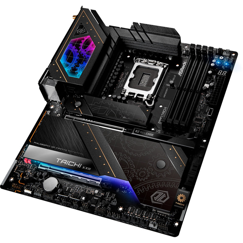 Load image into Gallery viewer, Asrock z890 taichi socket 1851 moederbord (zwart, raid, 5gb-lan, 2.5gb-lan, wi-fi 7, bt, sound, atx)