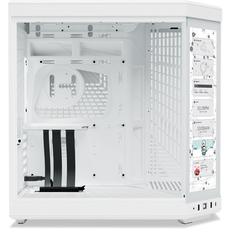 Load image into Gallery viewer, Hyte y70 touch infinite midi tower behuizing (wit | 2x usb-a | 1x usb-c | tempered glass)
