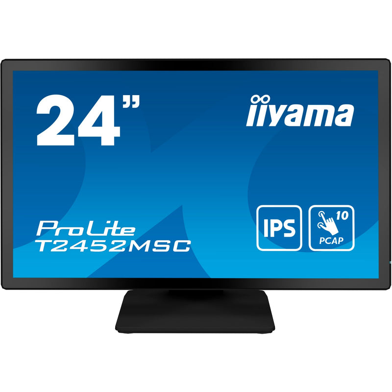 Load image into Gallery viewer, Iiyama prolite t2452msc-b1 23.8 touchscreen monitor (zwart, hdmi, displayport, 2x usb-a, usb-b)