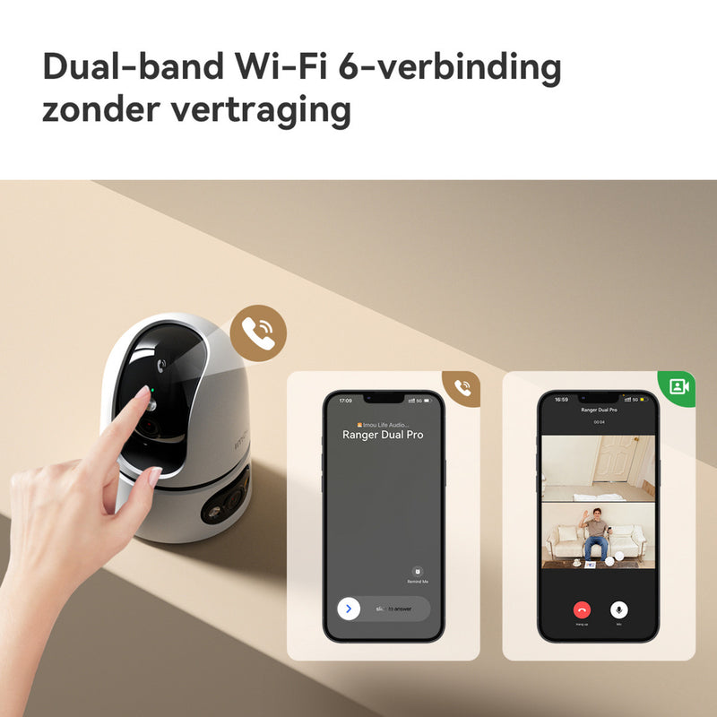 Cargue la imagen en el visor de la galería, Imou ranger dual pro 10mp beveiligingscamera (wit, 2x 5mp, wifi 6)