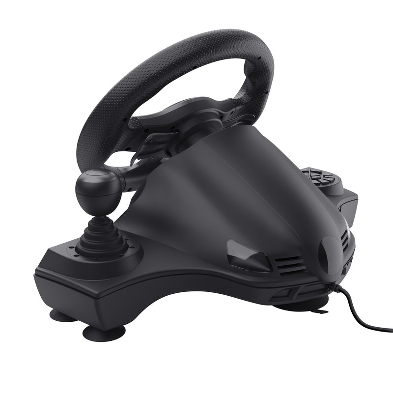 Load image into Gallery viewer, Trust gxt 289 movi racestuur stuur (zwart, pc, xbox series x s, switch, playstation 4)