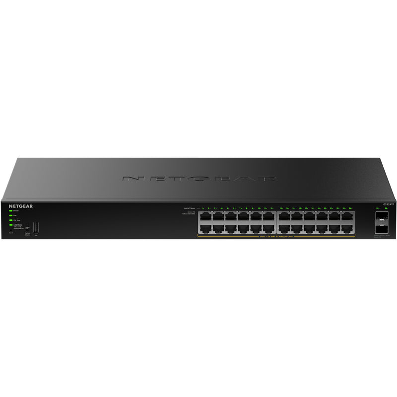 Afbeelding laden in galerijviewer, Netgear gs324tpv2 switch (zwart, 190w poe budget)