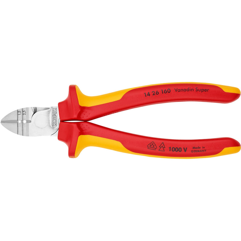 Load image into Gallery viewer, Knipex diagonale striptang 1426160 kniptang (rood geel)
