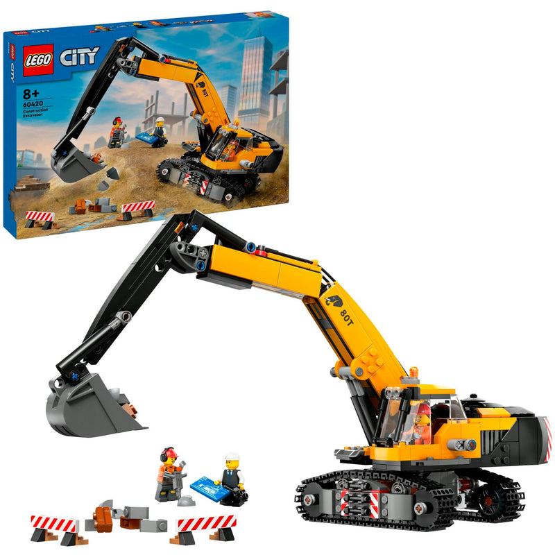 Load image into Gallery viewer, Lego city - gele graafmachine constructiespeelgoed (60420)