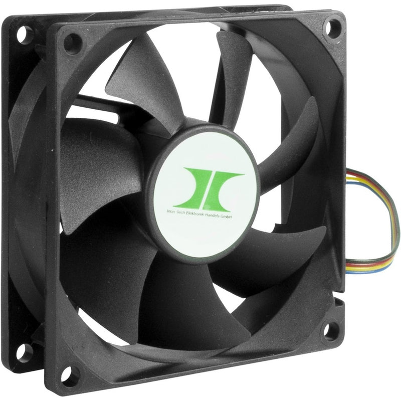 Load image into Gallery viewer, Inter-tech ipc fan set 80 mm case fans (zwart, 4 stuks, 80 x 80 x 25 mm, pwm)