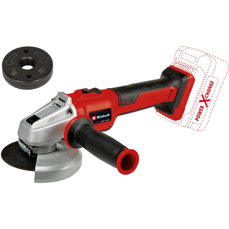 Load image into Gallery viewer, Einhell axxio accu haakse slijper 18 115 q bl solo (rood zwart, accu en oplader niet inbegrepen)