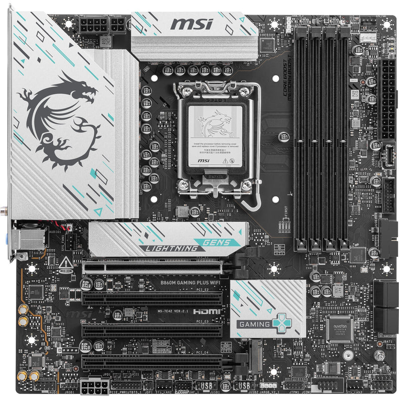Load image into Gallery viewer, Msi b860m gaming plus wifi socket 1851 moederbord (raid, 5gb-lan, wi-fi 7, bt, sound, µatx)