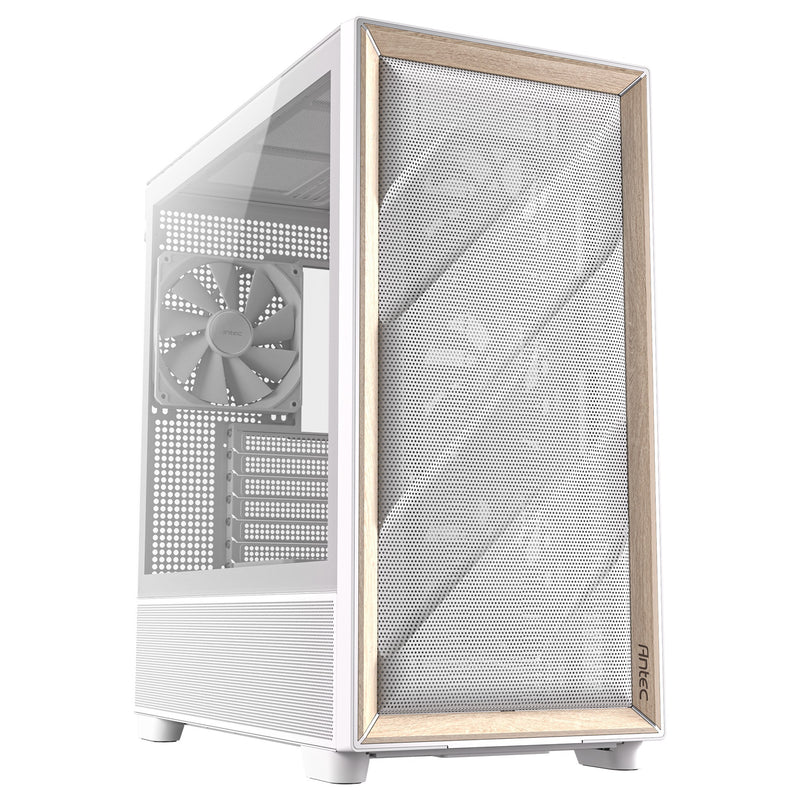Afbeelding laden in galerijviewer, Antec flux midi tower behuizing (wit | 2x usb-a | 1x usb-c | tempered glass)