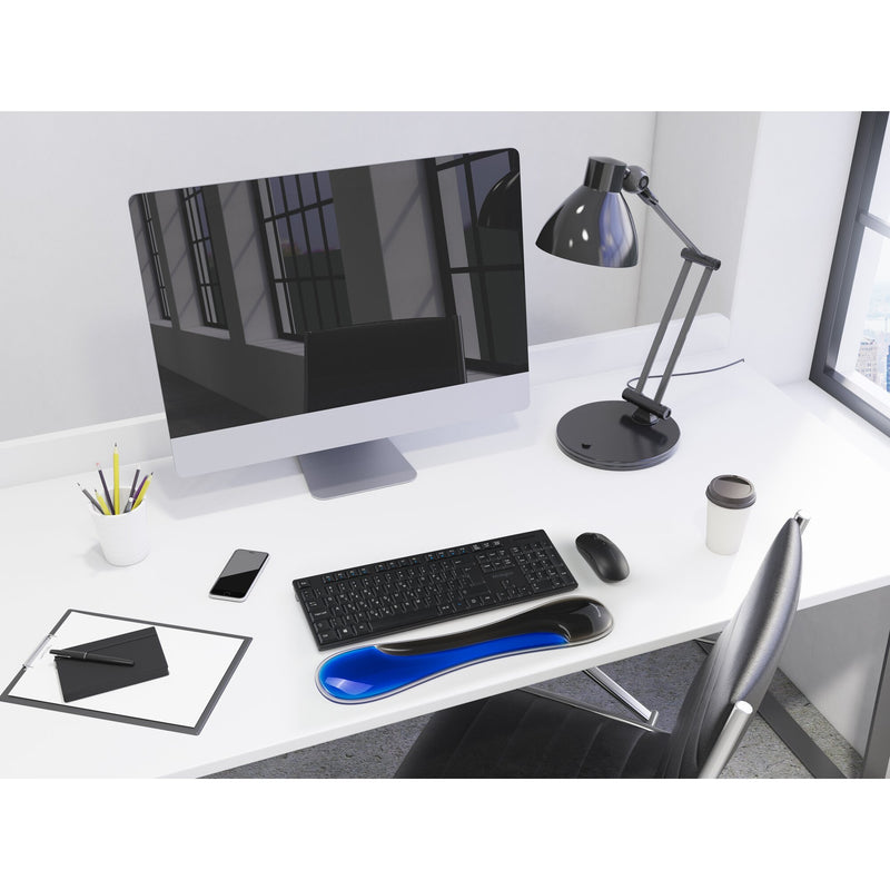 Chargez l'image dans la visionneuse de la galerie, Kensington slim duo gel keyboard wrist rest polssteun (blauw zwart)