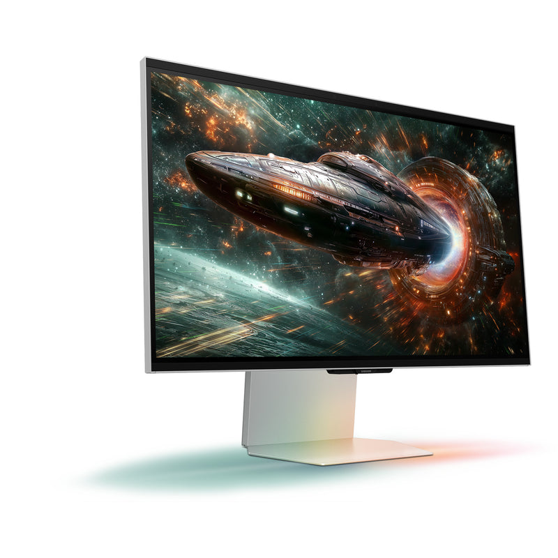 Chargez l'image dans la visionneuse de la galerie, Samsung odyssey 3d g90xf 27 4k uhd gaming monitor (zilver, 2x hdmi, displayport, 2x usb-a, usb-b, 165 hz)