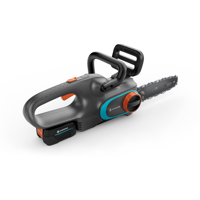 Load image into Gallery viewer, Gardena accukettingzaag powersaw 250 18v solo (grijs turquoise, accu en oplader niet inbegrepen, power for all alliance)