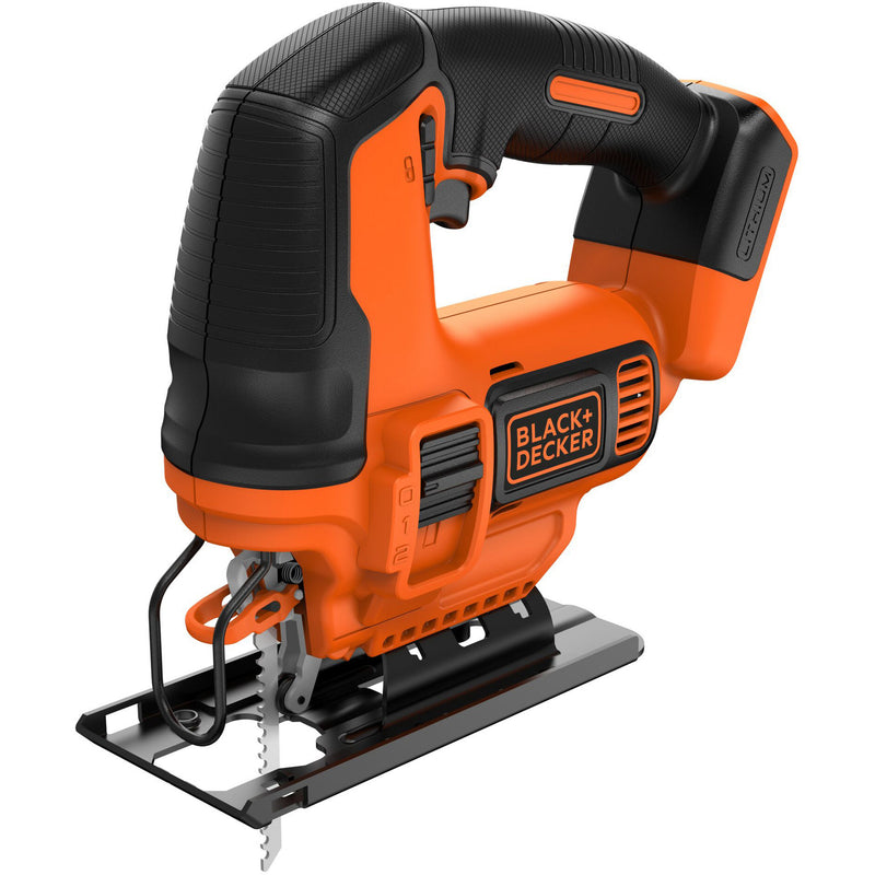 Afbeelding laden in galerijviewer, Black+decker 18v schroefklopboormachine + 18v pendeldecoupeerzaag bundel (zwart oranje)
